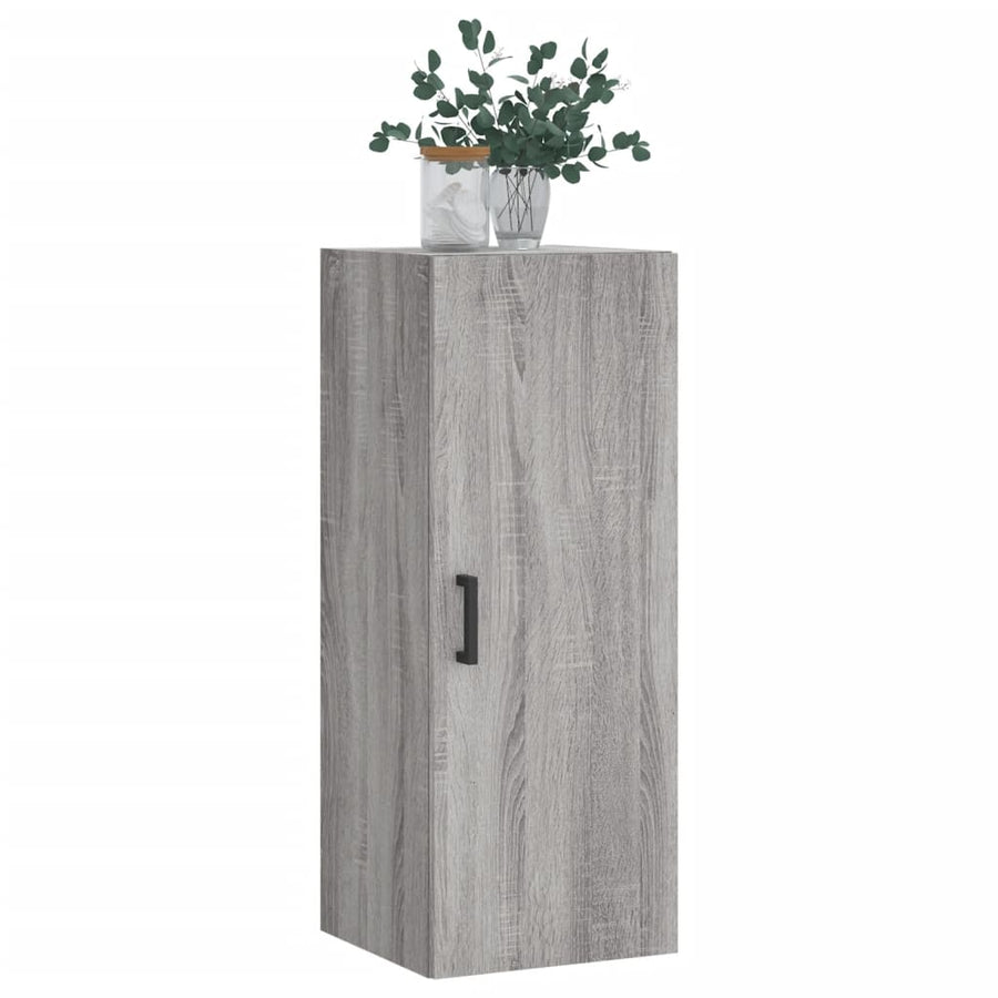 Hangkast 34,5X34X90 Cm Grijs Sonoma Eikenkleurig