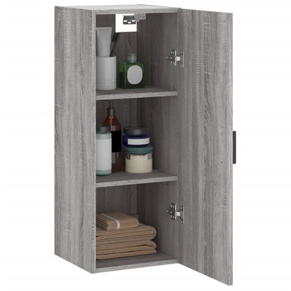 Hangkast 34,5X34X90 Cm Grijs Sonoma Eikenkleurig