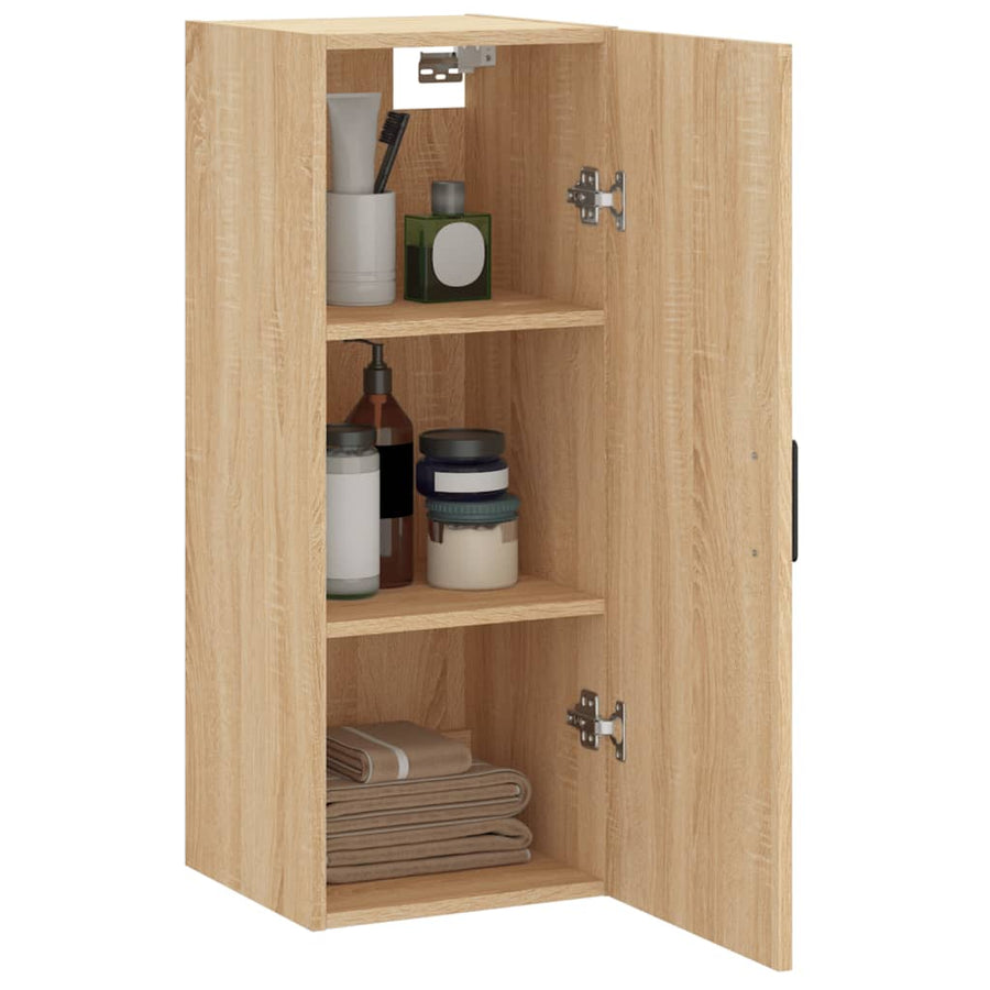 Hangkast 34,5X34X90 Cm Kleurig Sonoma eiken