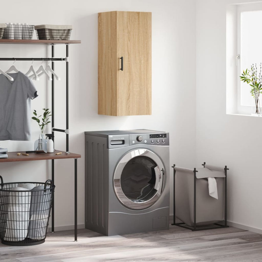 Hangkast 34,5X34X90 Cm Kleurig Sonoma eiken