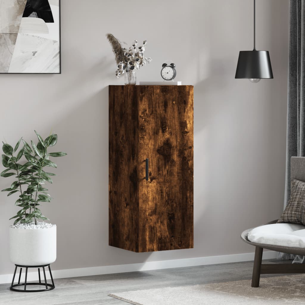 Hangkast 34,5X34X90 Cm Gerookt Eikenkleurig