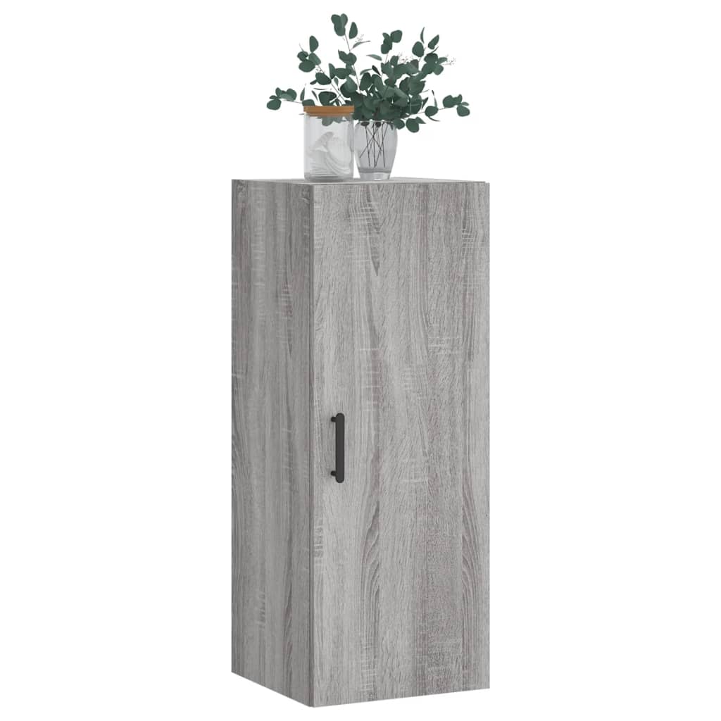 Hangkast 34,5X34X90 Cm Grijs Sonoma Eikenkleurig
