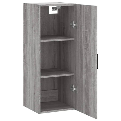 Hangkast 34,5X34X90 Cm Grijs Sonoma Eikenkleurig