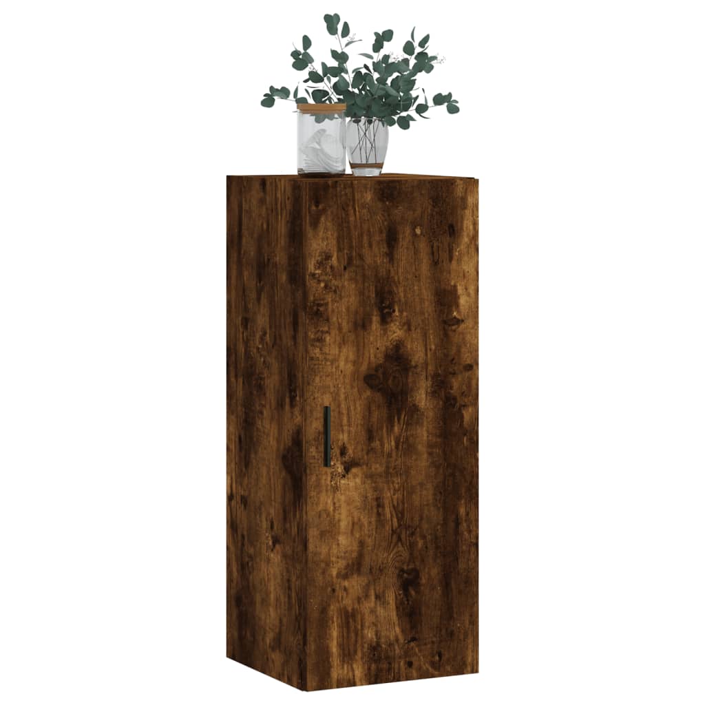 Hangkast 34,5X34X90 Cm Gerookt Eikenkleurig