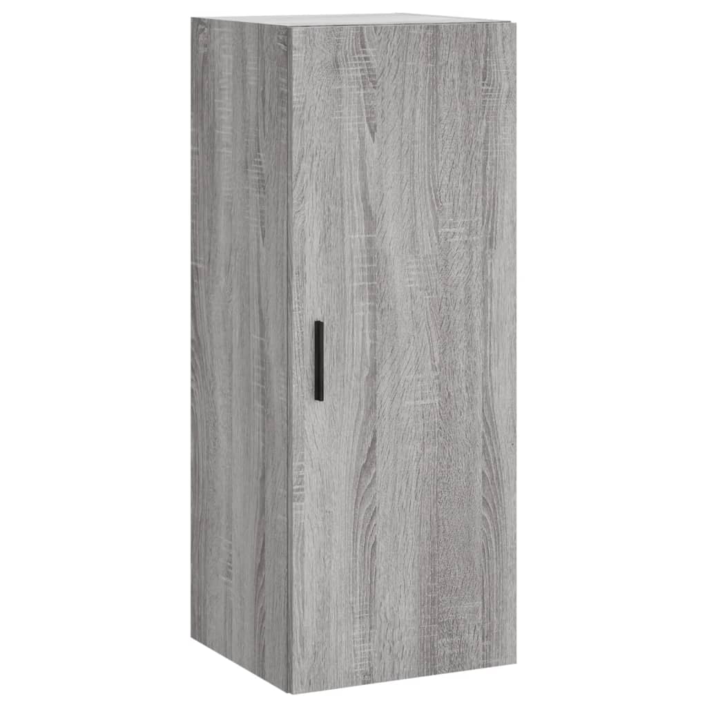 Hangkast 34,5X34X90 Cm Grijs Sonoma Eikenkleurig