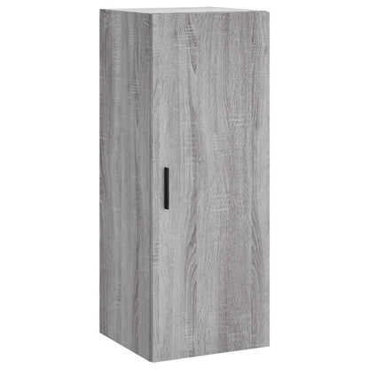 Hangkast 34,5X34X90 Cm Grijs Sonoma Eikenkleurig