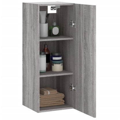 Hangkast 34,5X34X90 Cm Grijs Sonoma Eikenkleurig