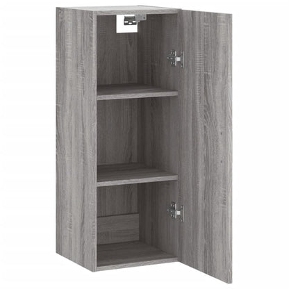Hangkast 34,5X34X90 Cm Grijs Sonoma Eikenkleurig