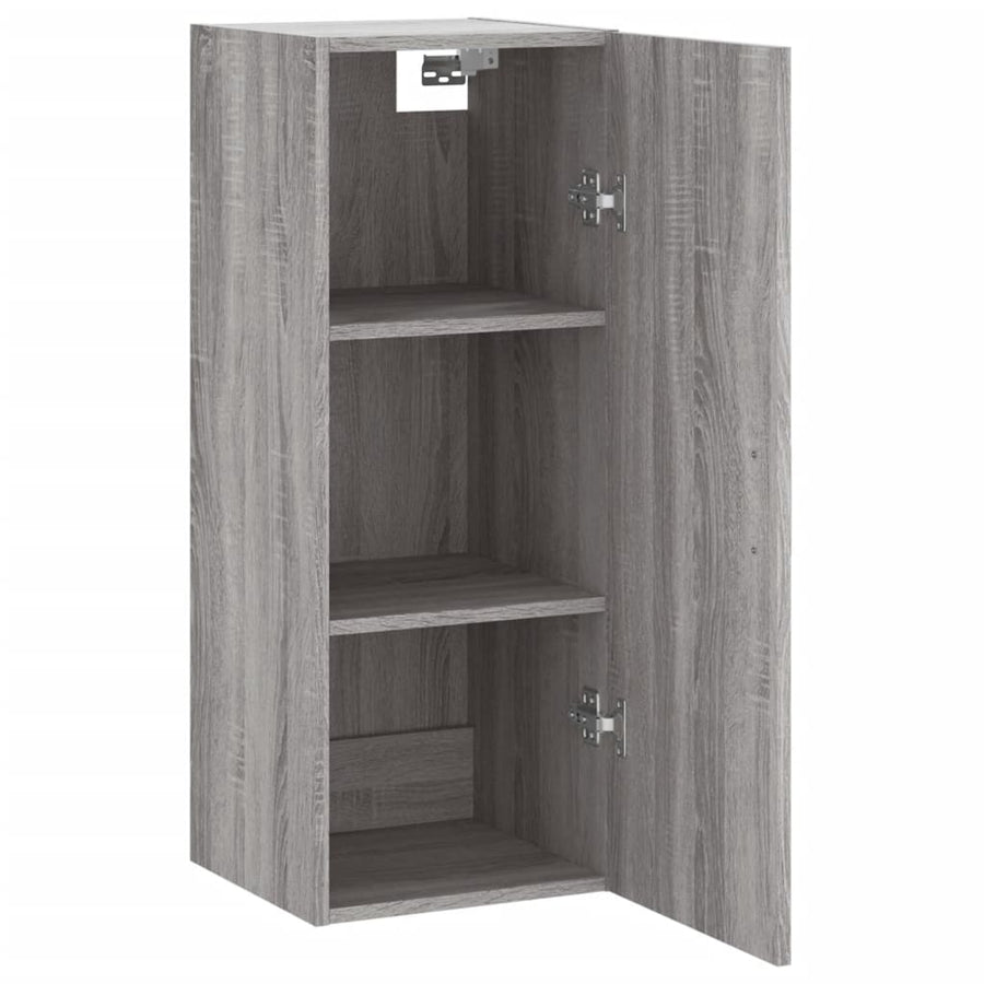 Hangkast 34,5X34X90 Cm Grijs Sonoma Eikenkleurig