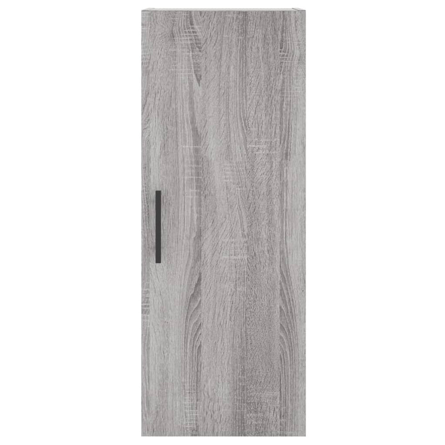 Hangkast 34,5x34x90 cm grijs sonoma eikenkleurig
