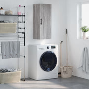Wandkast 34,5x34x90 cm grijs sonoma eiken