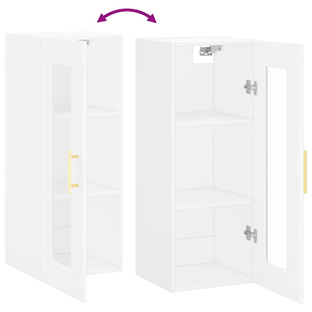 Hangkast 34,5X34X90 Cm Wit