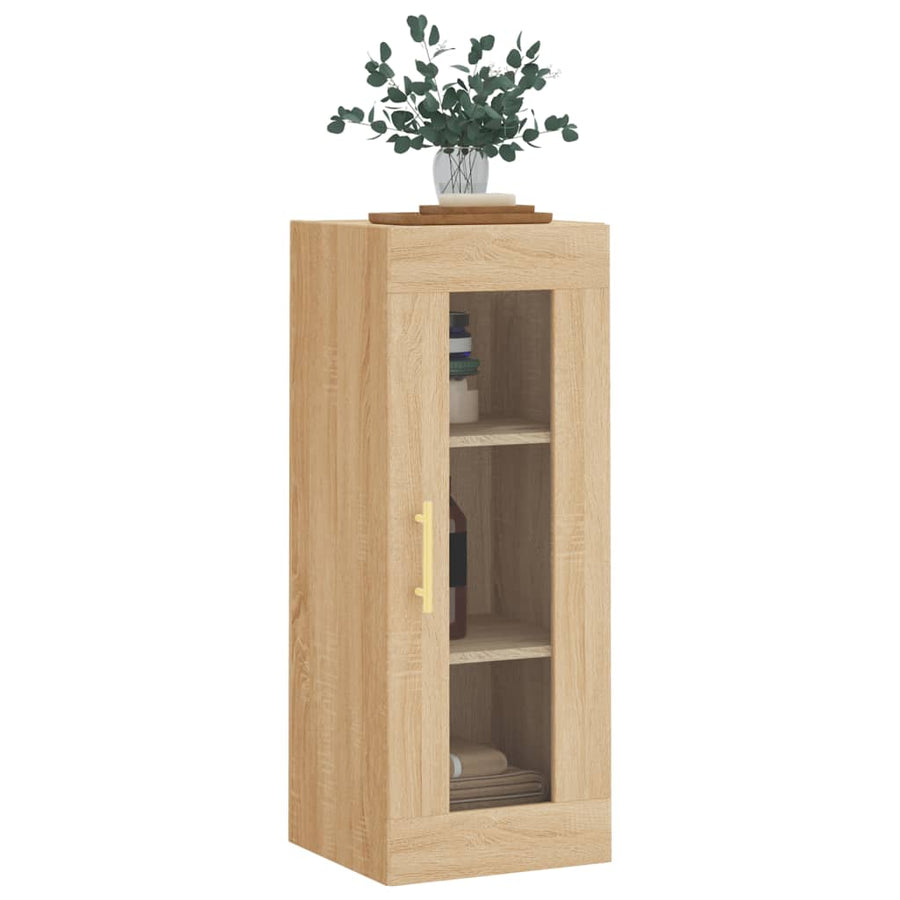 Hangkast 34,5X34X90 Cm Kleurig Sonoma eiken