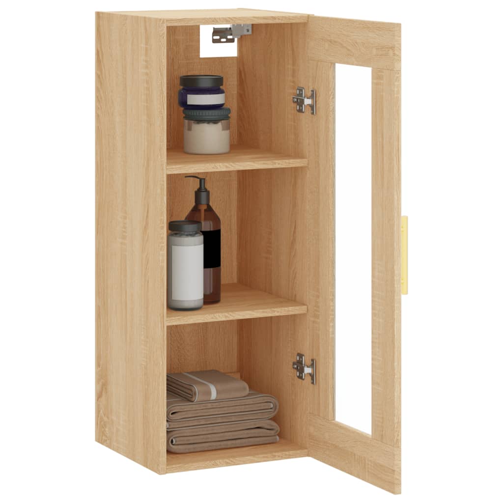 Hangkast 34,5X34X90 Cm Kleurig Sonoma eiken