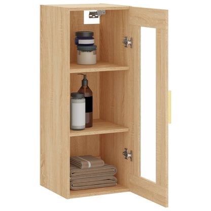 Hangkast 34,5X34X90 Cm Kleurig Sonoma eiken