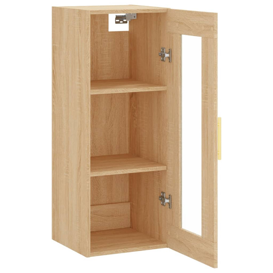Hangkast 34,5X34X90 Cm Kleurig Sonoma eiken