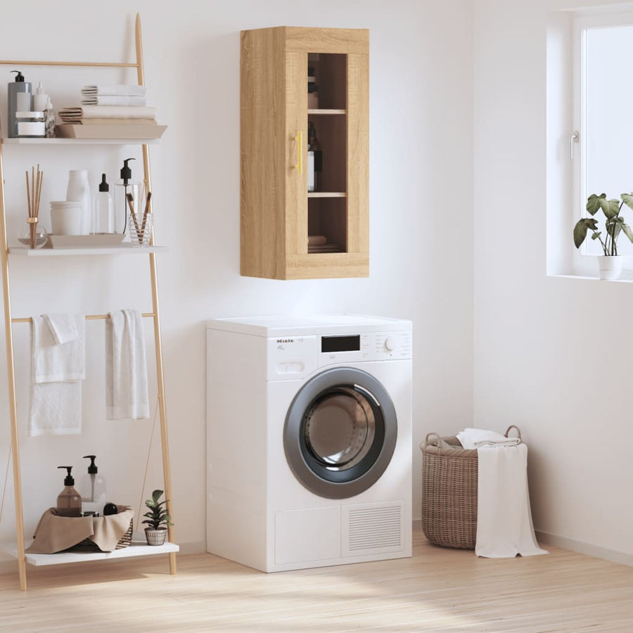 Hangkast 34,5X34X90 Cm Kleurig Sonoma eiken
