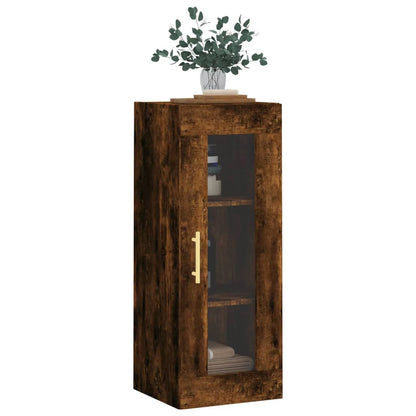 Hangkast 34,5X34X90 Cm Gerookt Eikenkleurig
