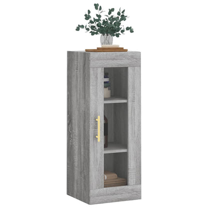 Hangkast 34,5X34X90 Cm Grijs Sonoma Eikenkleurig