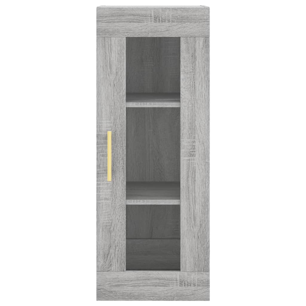 Hangkast 34,5X34X90 Cm Grijs Sonoma Eikenkleurig