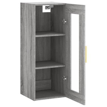 Hangkast 34,5X34X90 Cm Grijs Sonoma Eikenkleurig