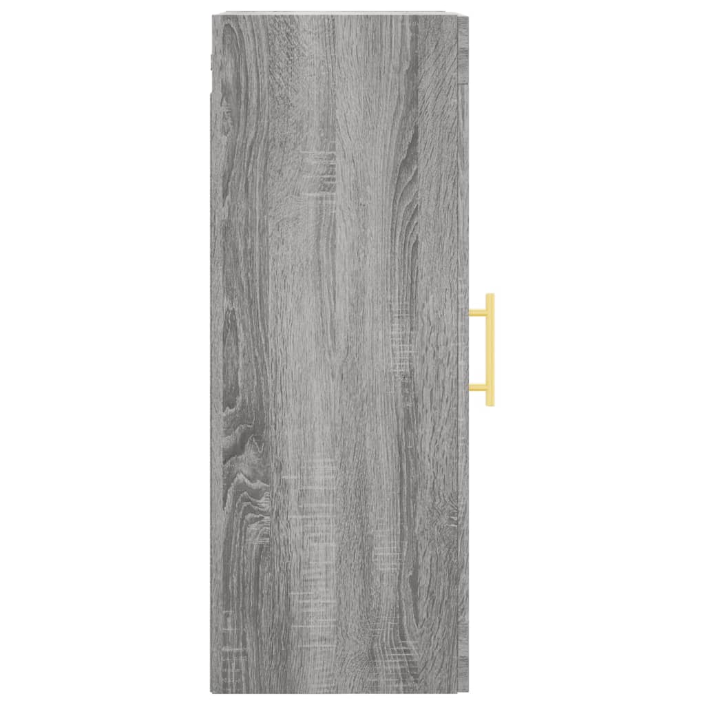 Hangkast 34,5X34X90 Cm Grijs Sonoma Eikenkleurig