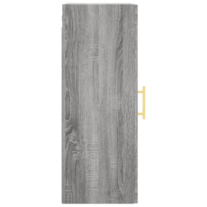 Hangkast 34,5X34X90 Cm Grijs Sonoma Eikenkleurig