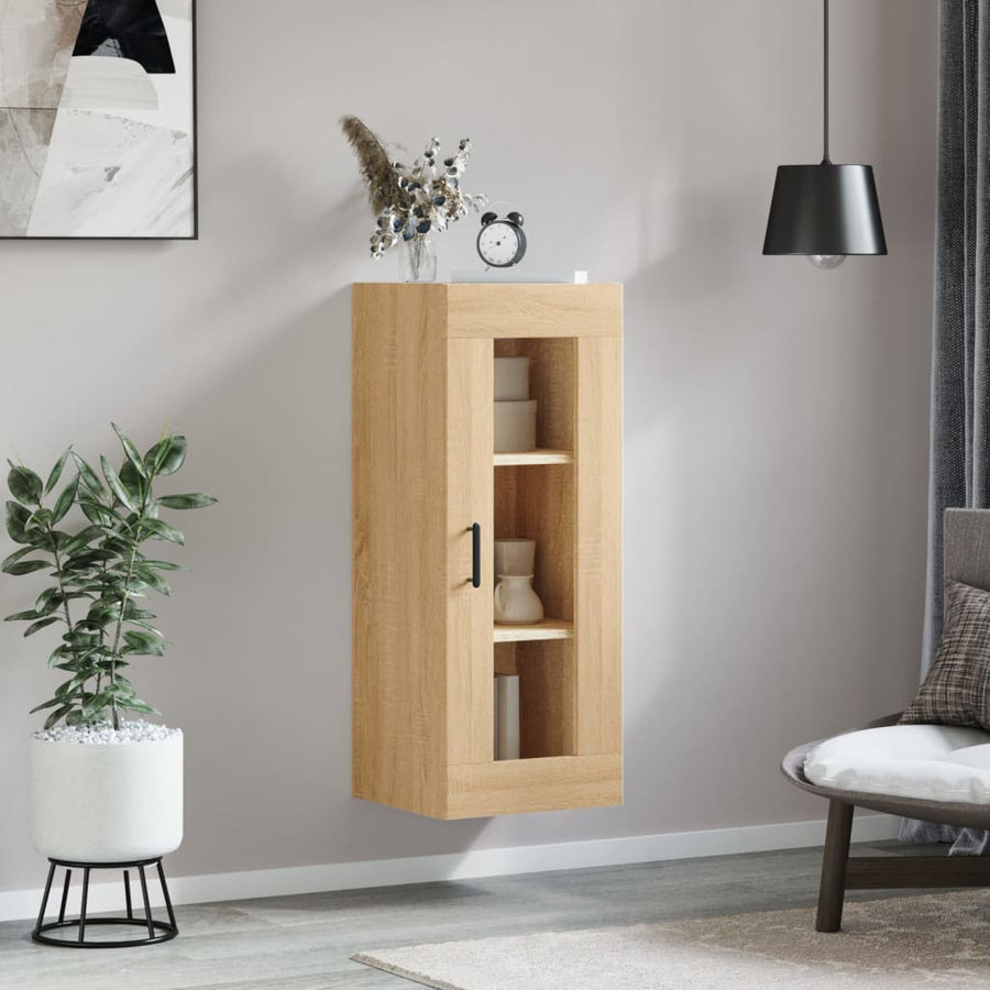 Hangkast 34,5X34X90 Cm Kleurig Sonoma eiken