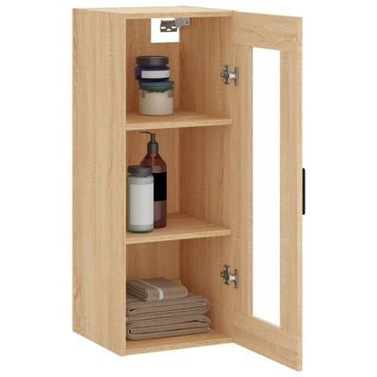 Hangkast 34,5X34X90 Cm Kleurig Sonoma eiken