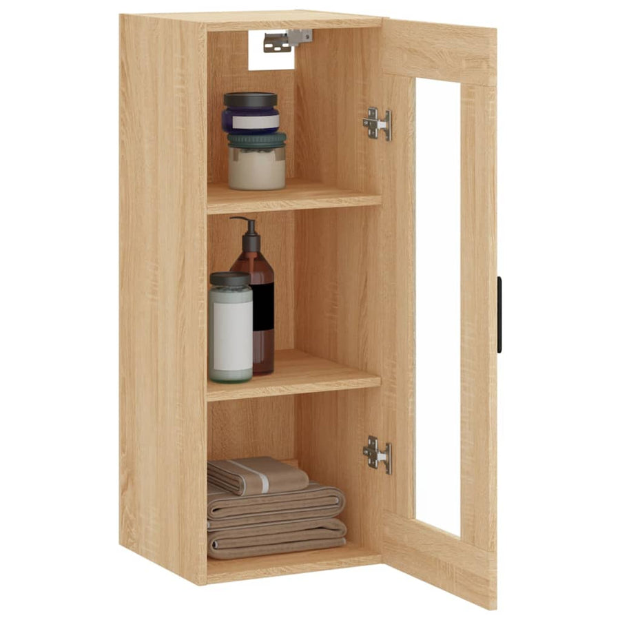 Hangkast 34,5X34X90 Cm Kleurig Sonoma eiken