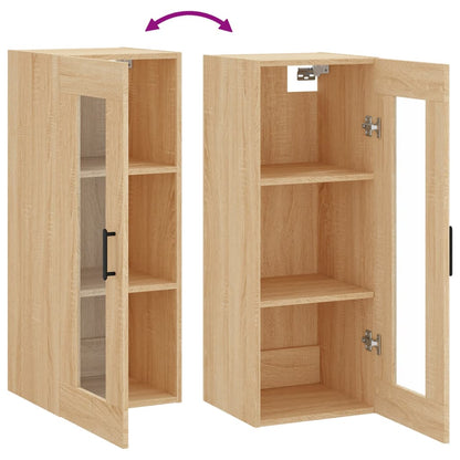 Hangkast 34,5X34X90 Cm Kleurig Sonoma eiken