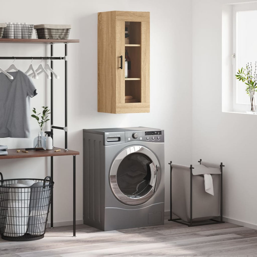 Hangkast 34,5X34X90 Cm Kleurig Sonoma eiken