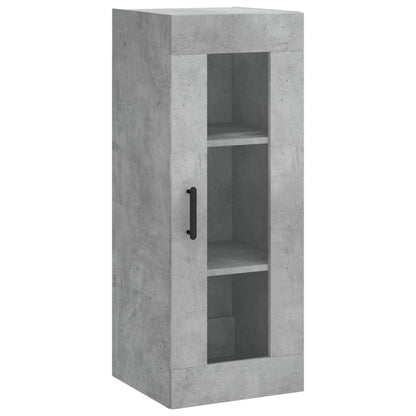 Wandkast 34,5X34X90 Cm Betongrijs