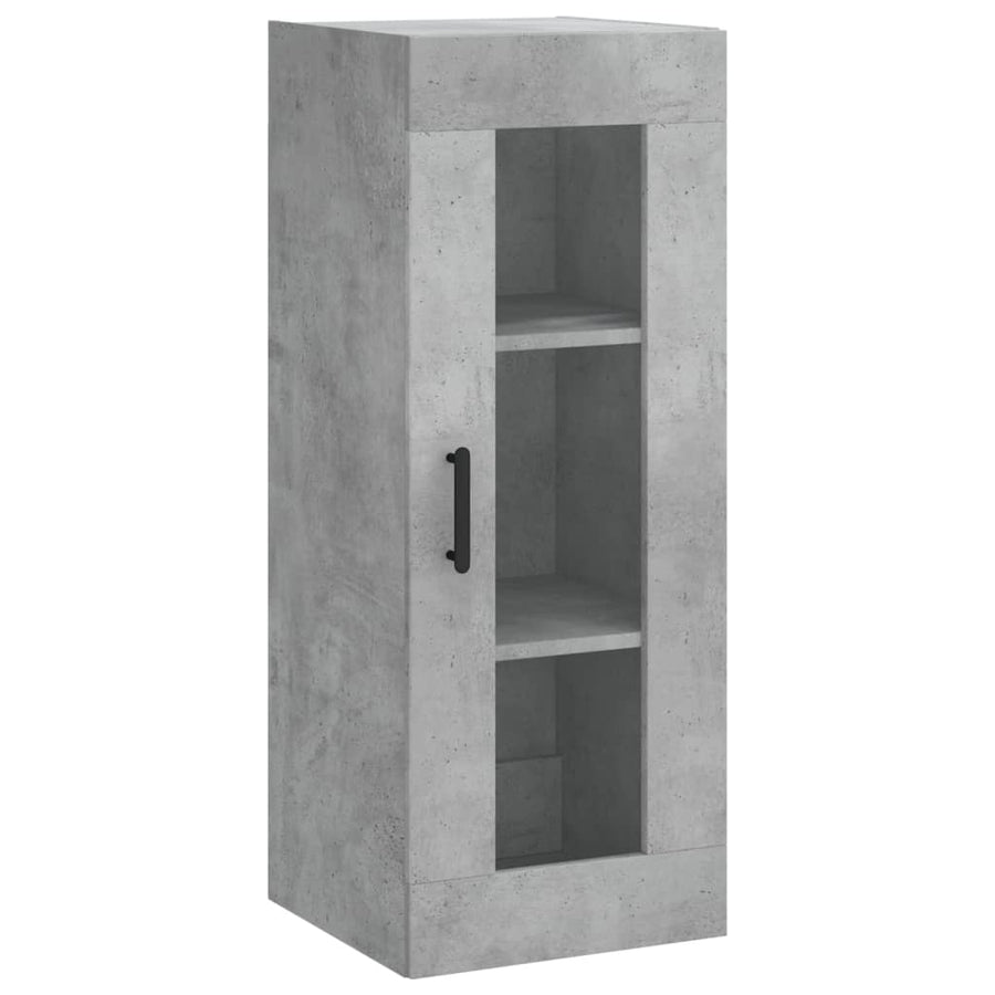 Wandkast 34,5X34X90 Cm Betongrijs