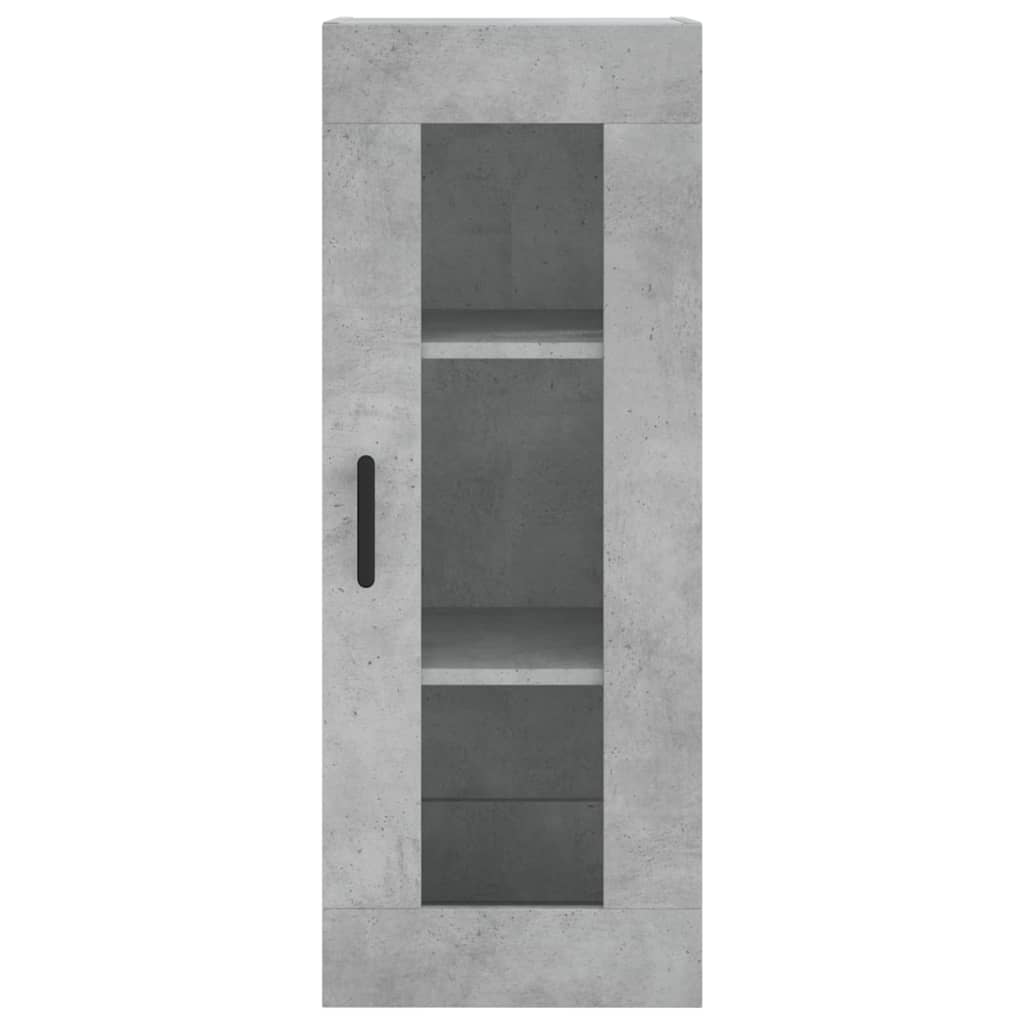 Wandkast 34,5X34X90 Cm Betongrijs