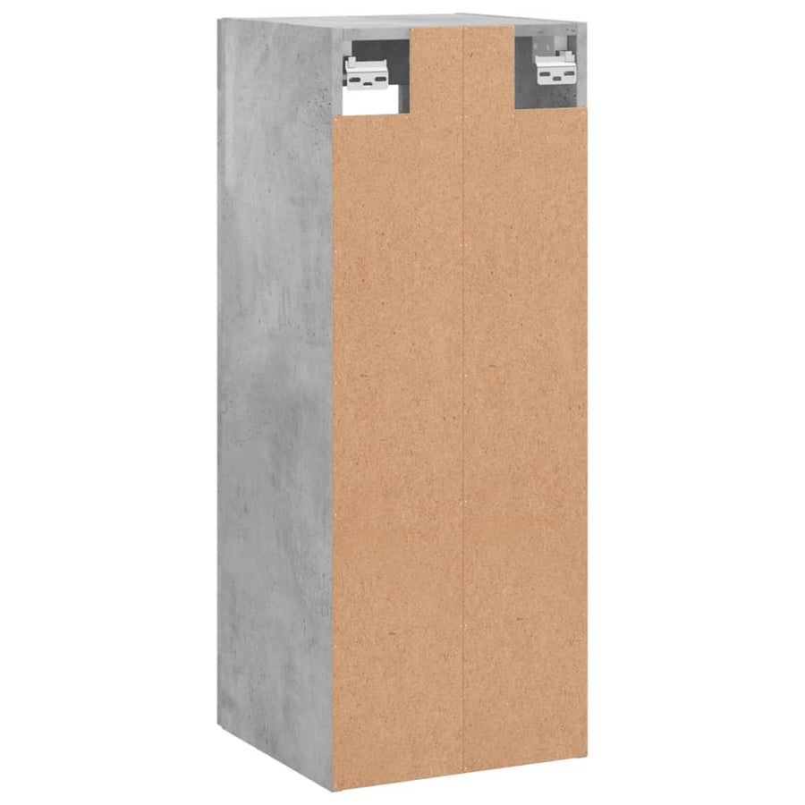Wandkast 34,5X34X90 Cm Betongrijs