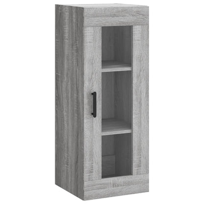 Wandkast 34,5X34X90 Cm Grijs Sonoma Eikenkleurig
