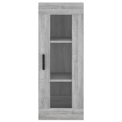 Wandkast 34,5X34X90 Cm Grijs Sonoma Eikenkleurig