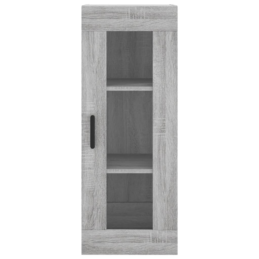 Wandkast 34,5X34X90 Cm Grijs Sonoma Eikenkleurig