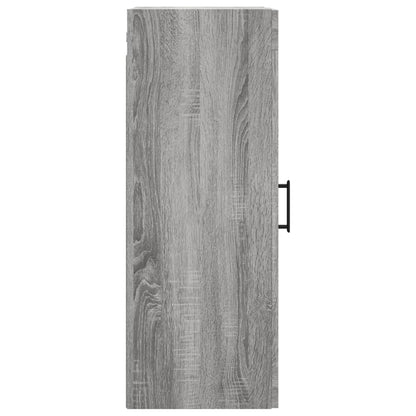 Wandkast 34,5X34X90 Cm Grijs Sonoma Eikenkleurig