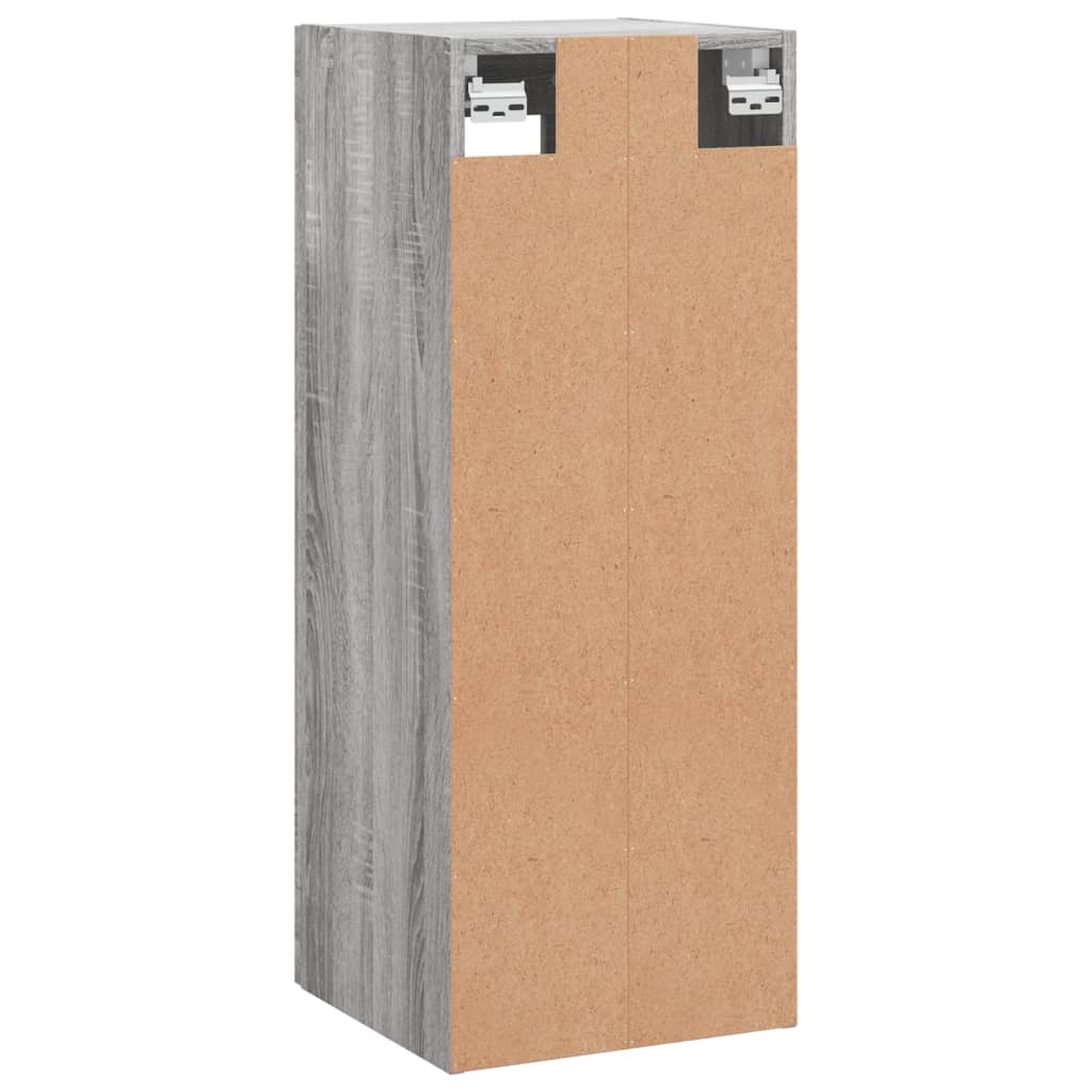 Wandkast 34,5X34X90 Cm Grijs Sonoma Eikenkleurig