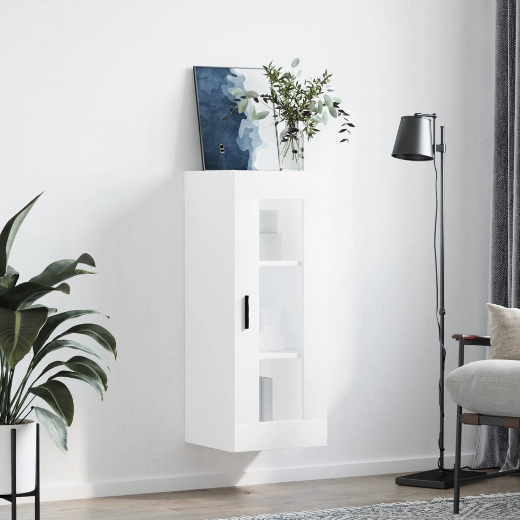 Wandkast 34,5X34X90 Cm Wit