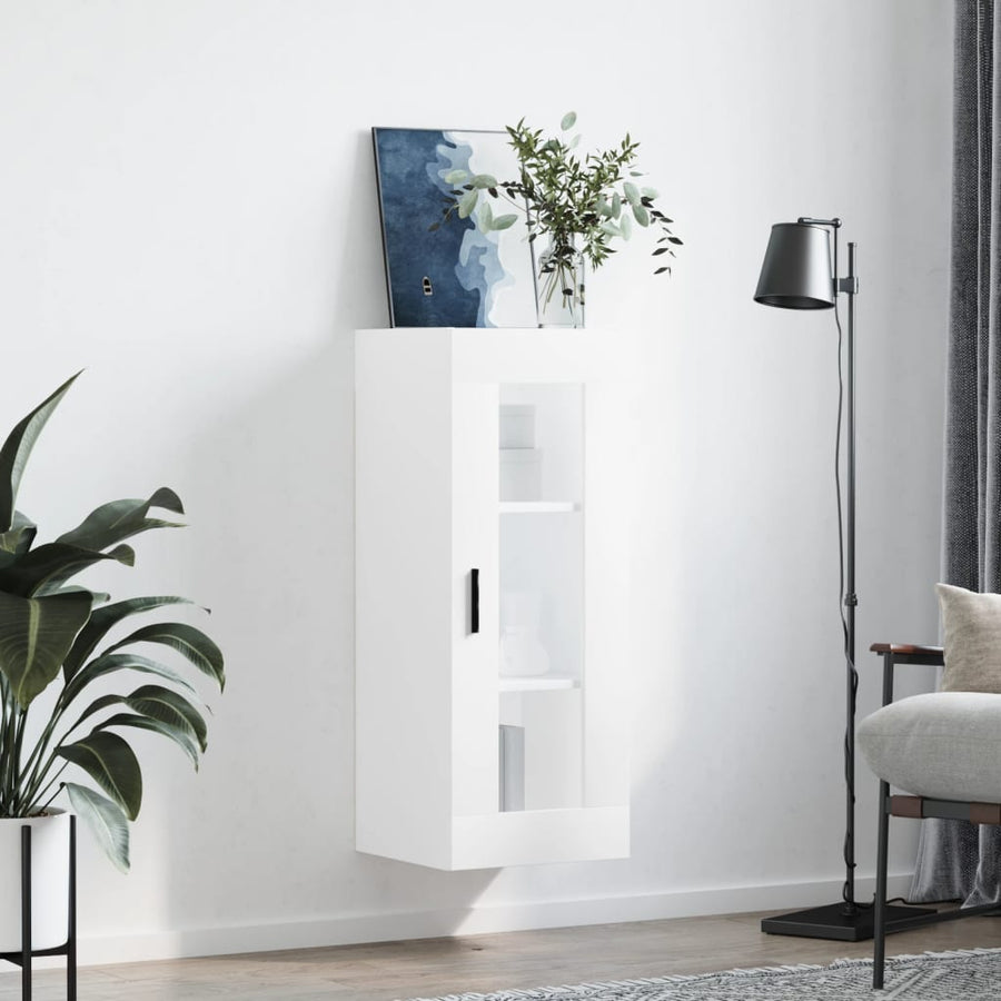 Wandkast 34,5X34X90 Cm Wit