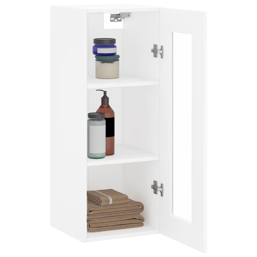 Wandkast 34,5X34X90 Cm Wit