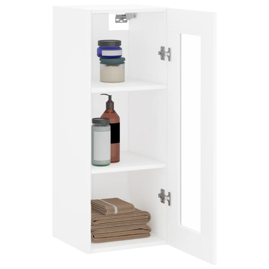 Wandkast 34,5X34X90 Cm Wit
