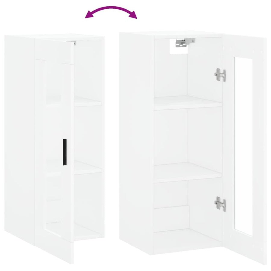 Wandkast 34,5X34X90 Cm Wit