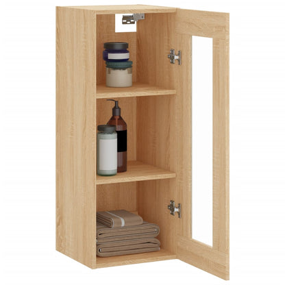 Wandkast 34,5X34X90 Cm Kleurig Sonoma eiken
