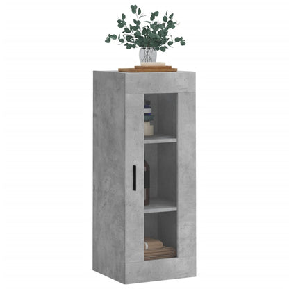 Wandkast 34,5X34X90 Cm Betongrijs