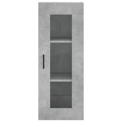 Wandkast 34,5X34X90 Cm Betongrijs