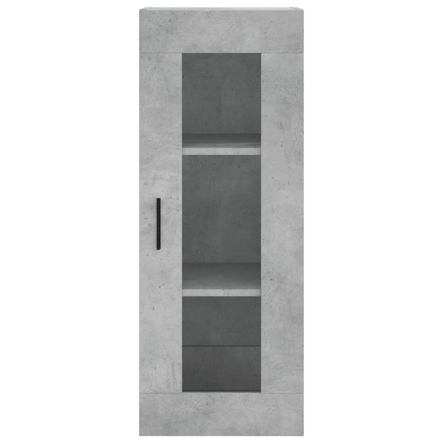 Wandkast 34,5X34X90 Cm Betongrijs